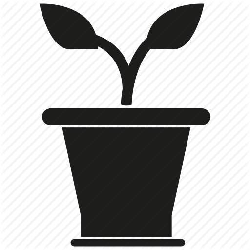 Leaf, Plant, Pot, Vase Icon