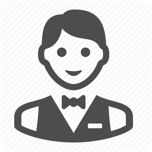 Boy, Bus Boy, Busboy, Man, People, Restaurant, Waiter Icon