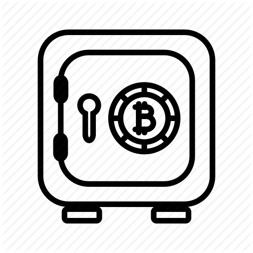 Bitcoin, Blockchain, Cryptocurrency, Vault Icon