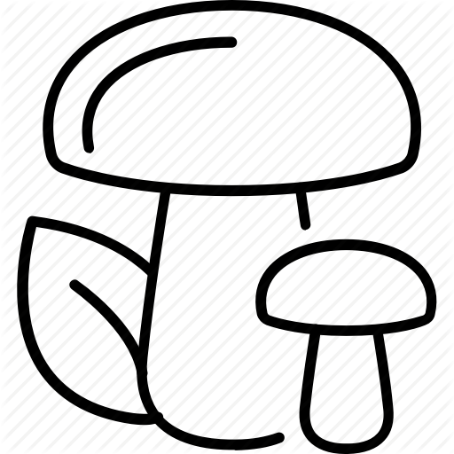 Food, Forest, Mushrooms, Vegan Icon