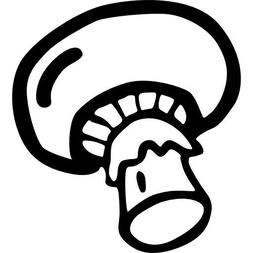 Mushroom Hand Drawn Vegetarian Food