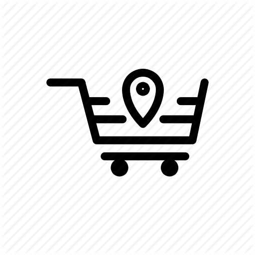 Cart, Location, Online, Place, Shopping, Venue Icon