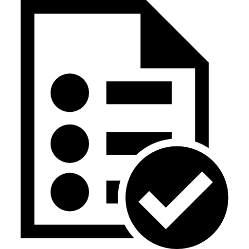 List Verification Symbol Icons Free Download