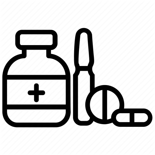 Medical Ampoule, Medication, Treatment, Vaccine, Vial Icon