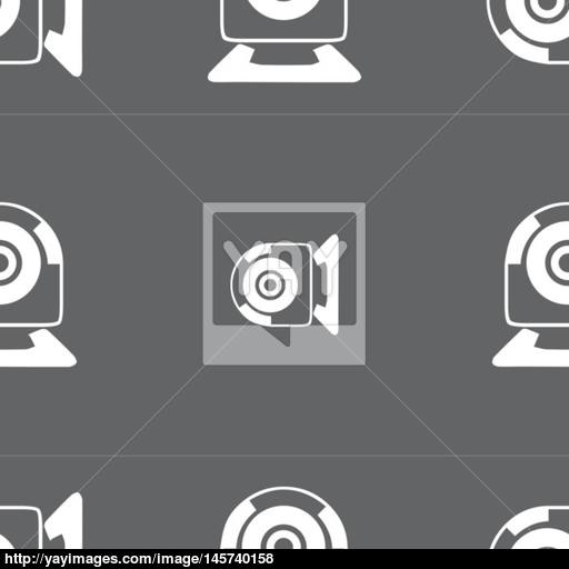 Webcam Sign Icon Web Video Chat Symbol Camera Chat Seamless