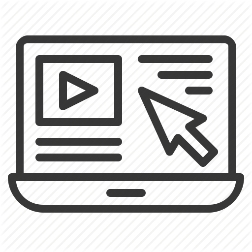 E Learning, Education, Laptop, Learning, Video Clip Icon