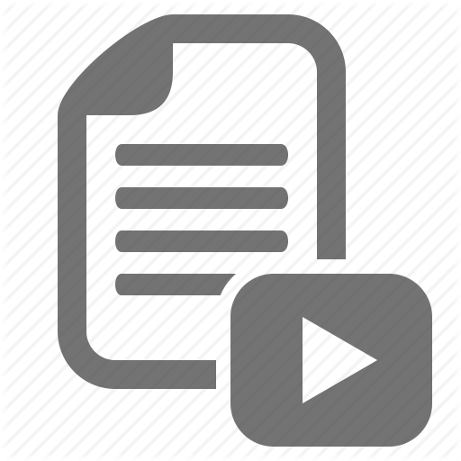 Clip, Document, File, Media, Play, Video Icon