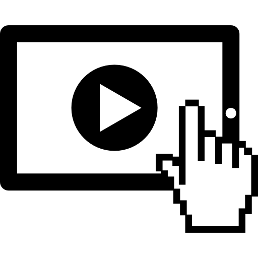 Watching A Video On A Tablet Icons Free Download