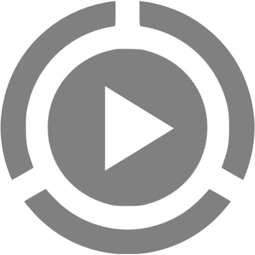Gray Video Play Icon