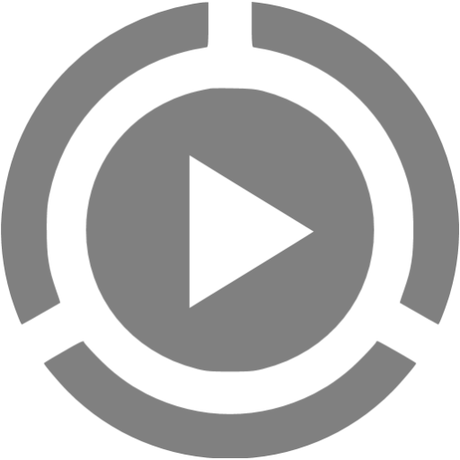 Gray Video Play Icon