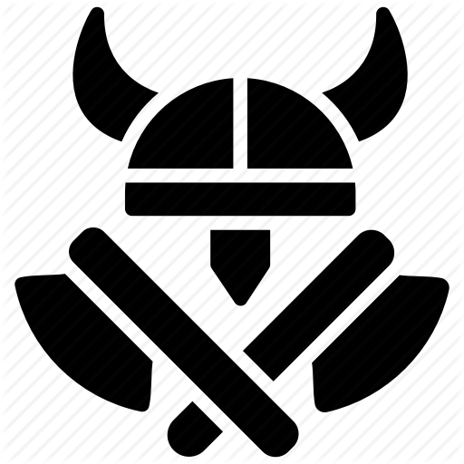 Axe, Horns Helmet, Viking Elements, Viking Helmet, Weapon Icon