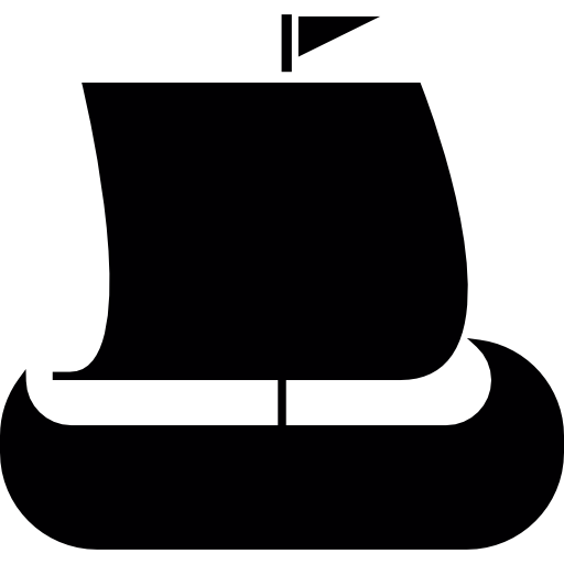 Viking Ship Silhouette Icons Free Download