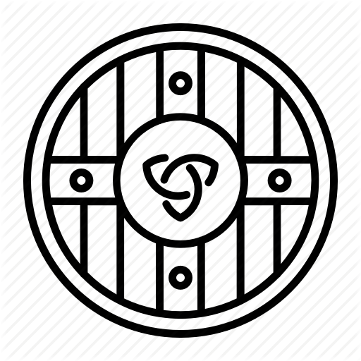 Defence, Protection, Rune, Shield, Viking, Vikingshield Icon