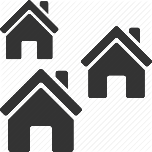 Buildings, City, Neighbours, Real Estate, Realty, Town, Village Icon