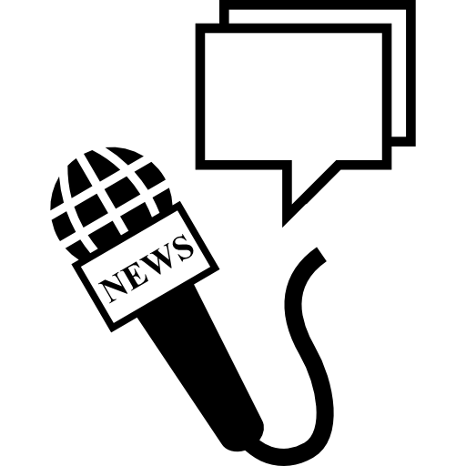 News Microphone And Speech Bubbles Icons Free Download