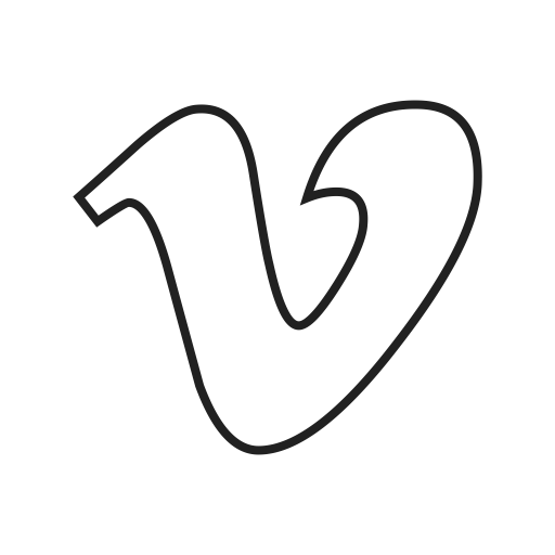 Vimeo Outline Icon