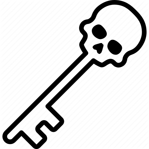 Key, Master, Masterkey, Passkey, Skeleton, Skull, Vintage Icon