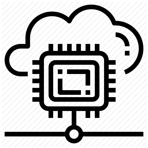 Cloud, Cpu, Infrastructure, Processor, Server, Virtual Icon