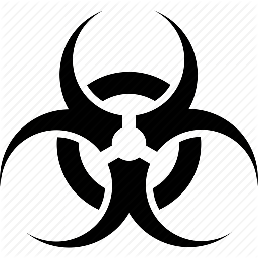 Bacteria, Biohazard, Biological Hazard, Danger, Virus Icon