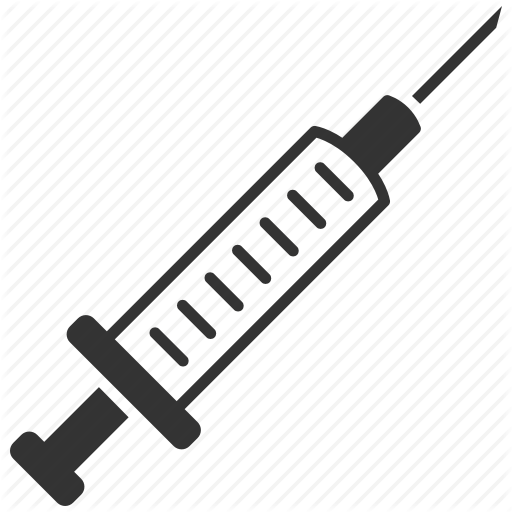 Drug, Drugs, Inject, Needle, Steroid Injection, Syringe, Vaccine Icon