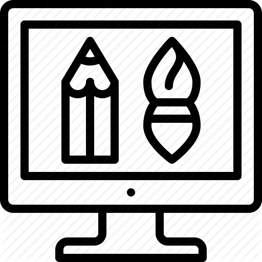 Graphic Design, Visual Design, Web Design Icon