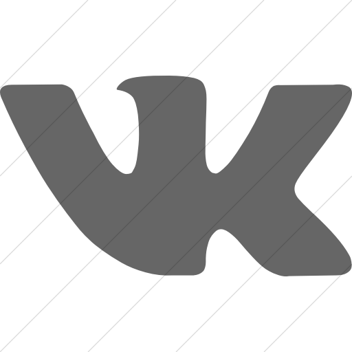 Simple Gray Bootstrap Font Awesome Brands Vk Icon