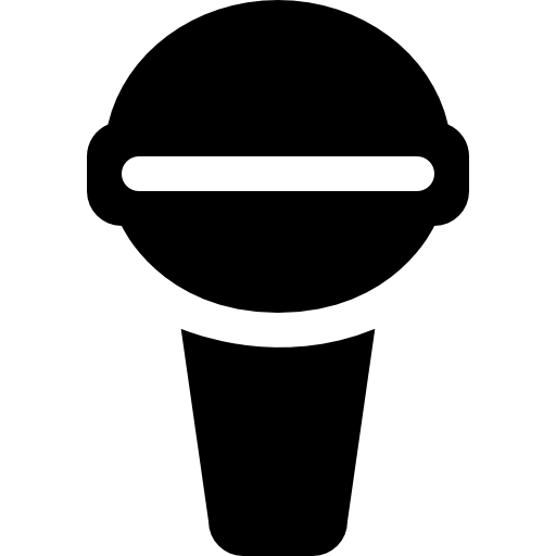 Voice Amplification Or Recording Interface Symbol Of A Microphone