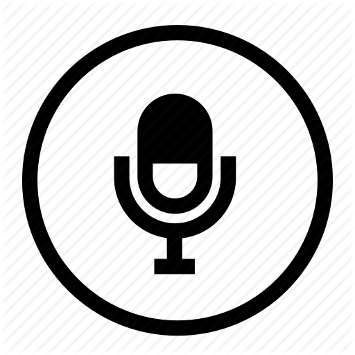 Mic, Microphone, Record, Roundedwhite, Voice, Voice Control Icon