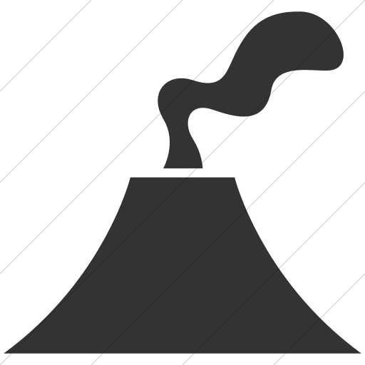 Simple Dark Gray Ocha Humanitarians Disaster Volcano Icon