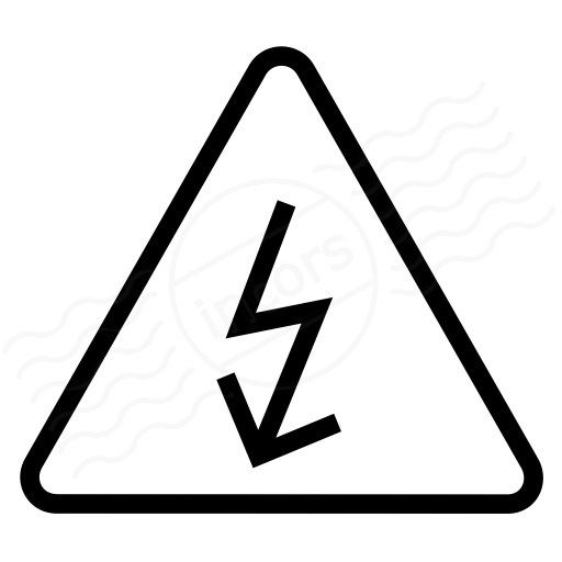 Iconexperience I Collection Sign Warning Voltage Icon