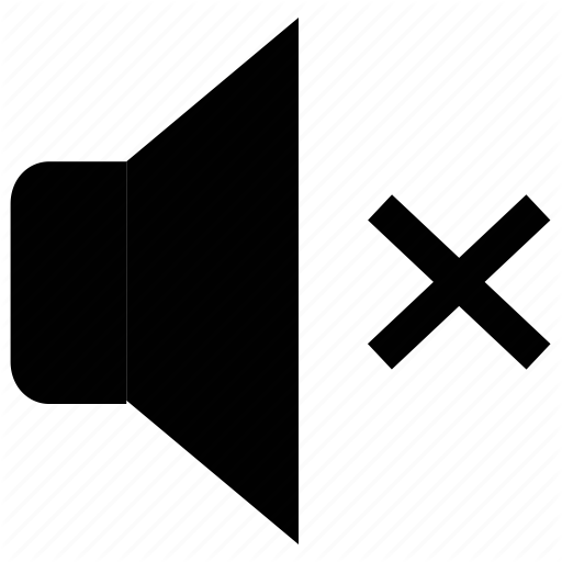 Audio, Mute, No Sound, Sound, Volume, Volume Control, Volume Mute Icon
