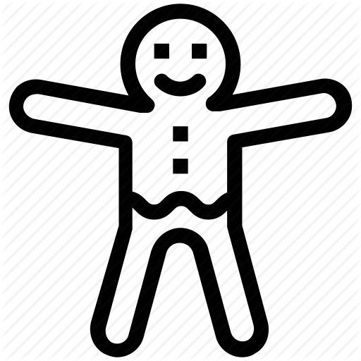 Bear, Gingerbread, Gingerman, Halloween Toy, Voodoo Doll Icon