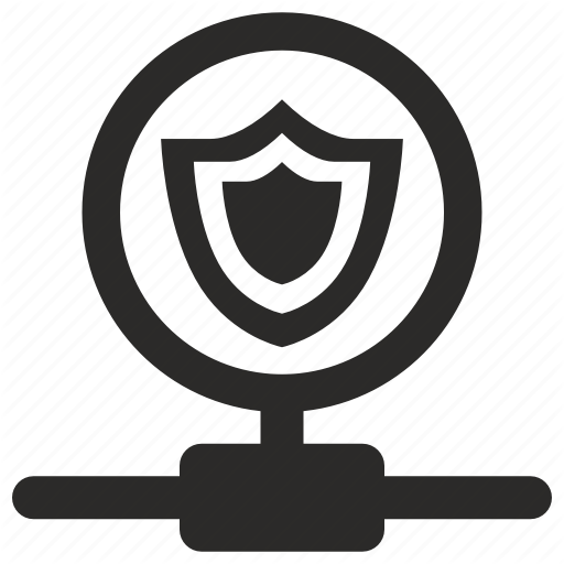 Connection, Hub, Shield, Vpn Icon