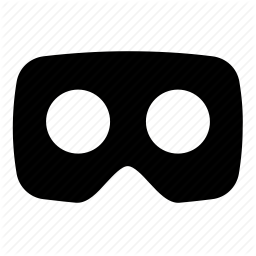 Filled, Solid Icon, Virtual Reality, Vr, Vr Headset Icon