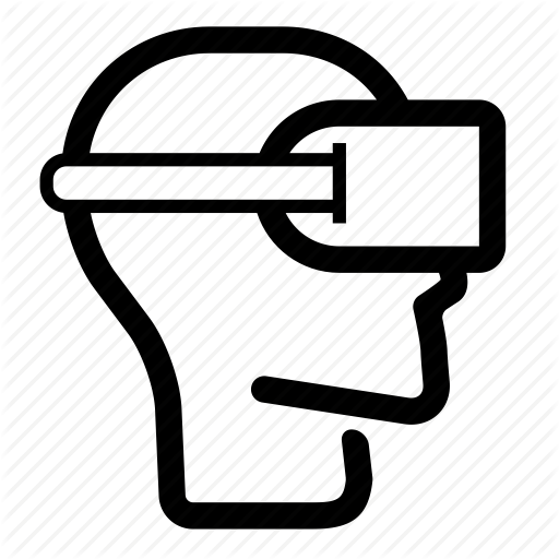 Head, Headset, Oculus, Reality, Side, Virtual, Vr Icon