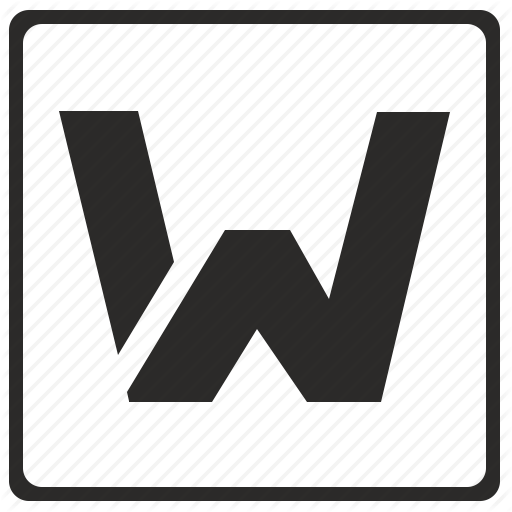Alphabet, Latin, Letter, Modern, W Icon