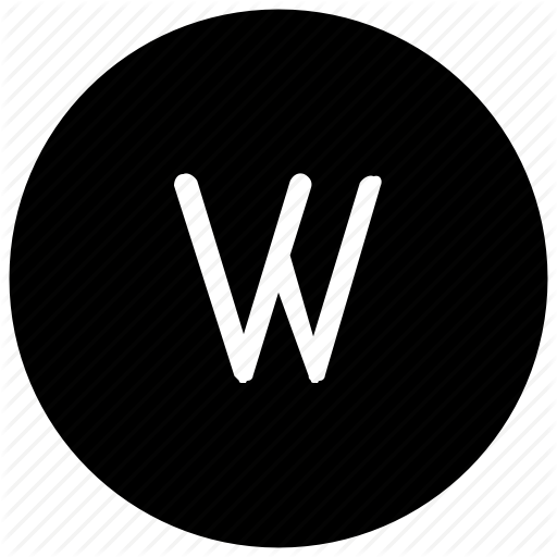 Alphabet, W Icon