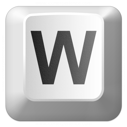 Iconexperience V Collection Keyboard Key W Icon