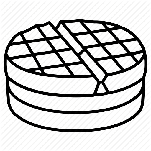 Breakfast, Dessert, Iron, Stack, Waffle Icon