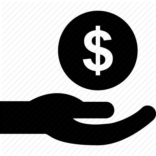 Donation, Finance, Hand, Job, Money, Salary, Wage Icon