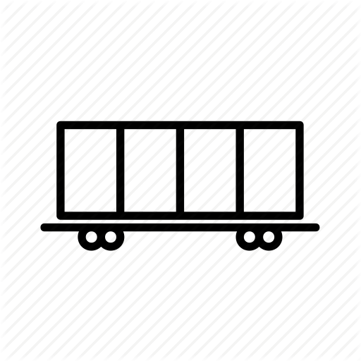 Cargo, Freight, Logistics, Movement, Rails, Wagon Icon