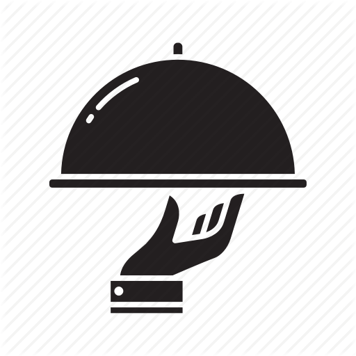 Food, Hand, Restaurant, Service, Tray, Waiter Icon