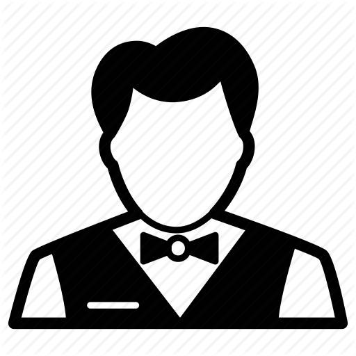 Food, Male, Server, Service, Staff, Waiter Icon