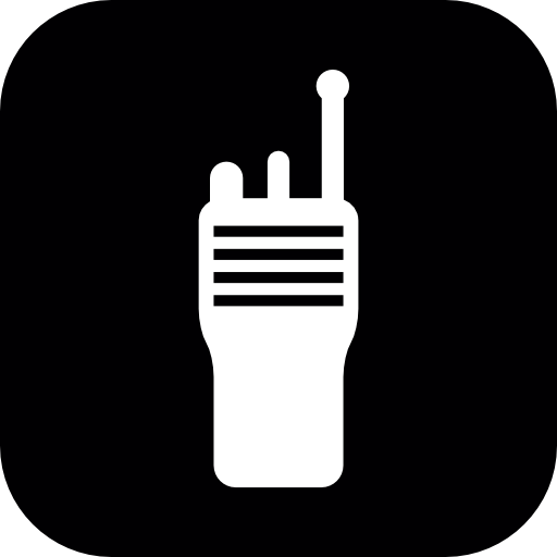 Walkie Talkie In A Rounded Square