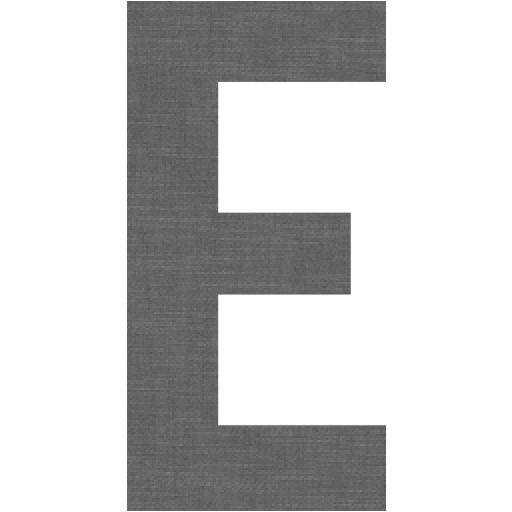 Grey Wall Letter E Icon