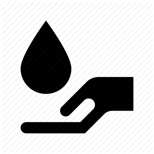 Hand Hold Water Sign Save Symbol Drop Logo Image