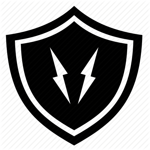 Protection, Secure, Shield, Thunder Icon