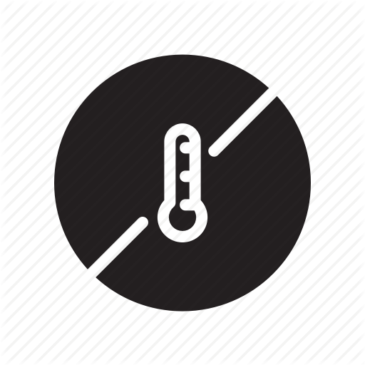 Degree, Heat, Hot, No, Prohibition, Solid, Warm Icon