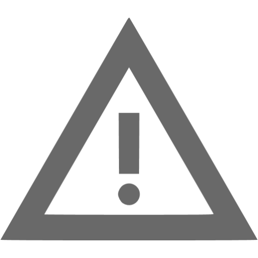 Dim Gray Warning Icon