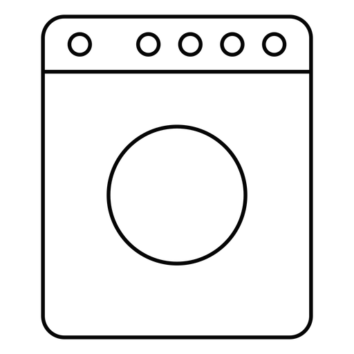 Washing Machine Stroke Icon